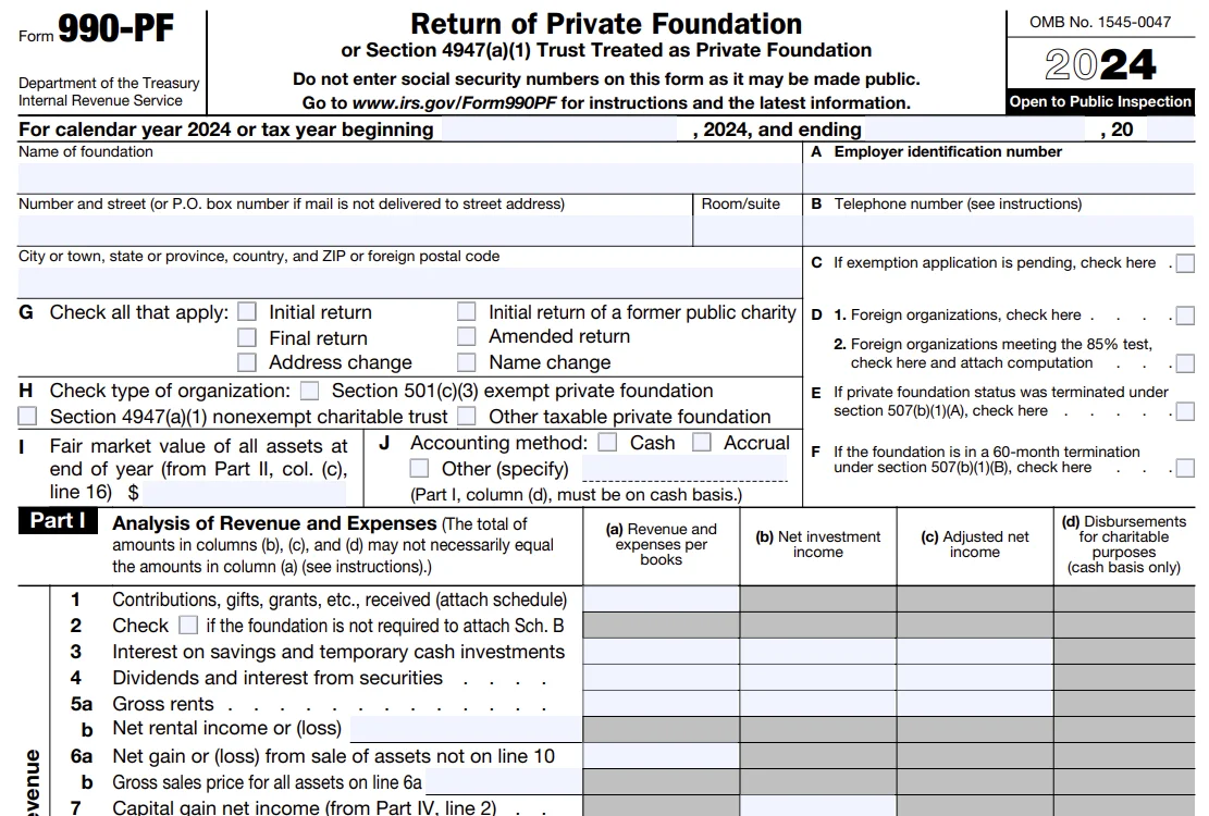 Information Required to E-file Form 990